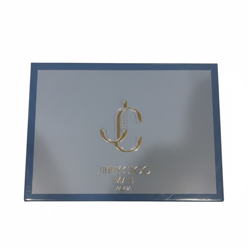 EMPTY Jimmy Choo Aqua Blue and Silver Gift Box